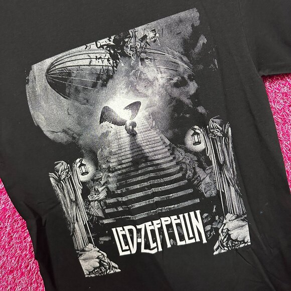 Led Zeppelin Stairway to Heaven Mothership Rock Band Tee S - Picture 4 of 4